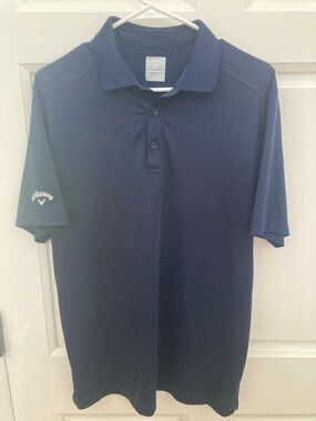 Callaway Men's Navy Blue Short Sleeve Polo